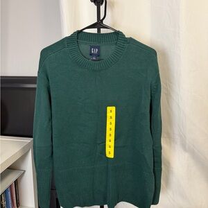 GAP Women's Forest Green Crewneck Sweater